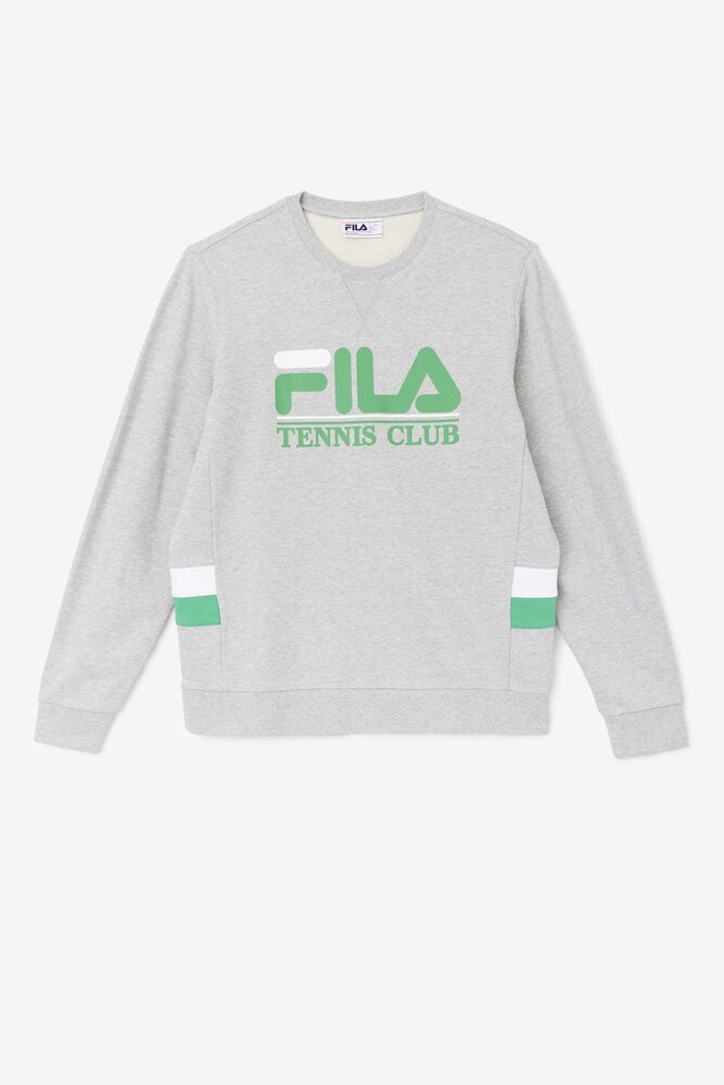 Fila Sweatshirt Mens Grey Ameh - Ireland 09864-GNBU